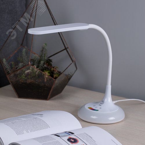 Светильник настольный светодиодный с основанием белый NLED-481-10W-W - фото 3