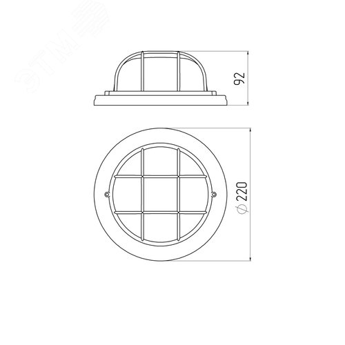 Светильник серии Кантри под лампу с цоколем Е27 НБО 03-60-022 8/112 - фото 7
