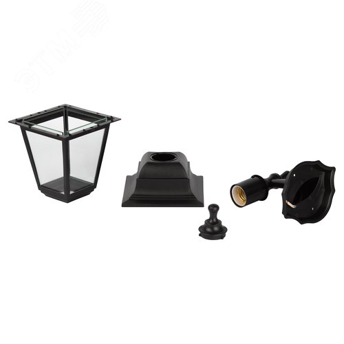 Светильник настенный НБУ 04-60-001 четырехгранный черный IP44 Е27 max60Вт - фото 12