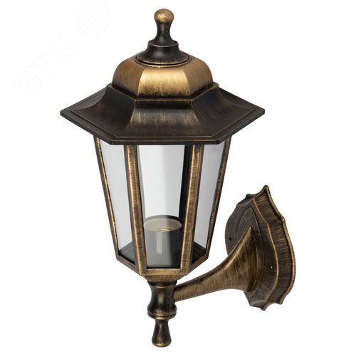 Светильник настенный НБУ 06-60-001 шестигранный под бронзу IP44 Е27 max60Вт - фото 1