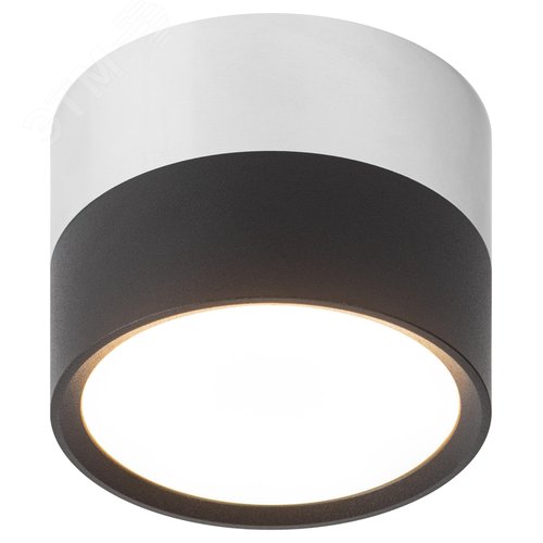 Светильник светодиодный накладной под лампу Gx53, алюминий, цвет черный+хром подсветка OL7 GX53 BK/CH - фото 7