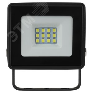 Прожектор светодиодный ДО-10 Вт 6500К 800 Лм IP65 черный 10w холодный 200-240В LPR-023-0-65K-010 - фото 3