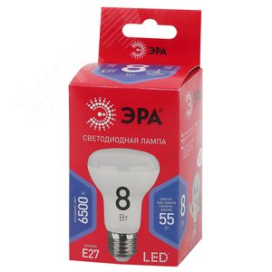 Лампа светодиодная LED 8 Вт 640Лм 6500К рефлектор холодный E27 220-240В LED R63-8W-865-E27 Red Line - фото 2