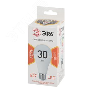 Лампа светодиодная LED 30 Вт 2400Лм 2700К груша теплый E27 170-265В LED A65-30W-827-E27 Standart - фото 2