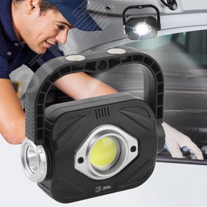 Фонарь светодиодный PB-701 прожектор 5Вт на батарейках 3хАА с ручкой на магните - фото 9