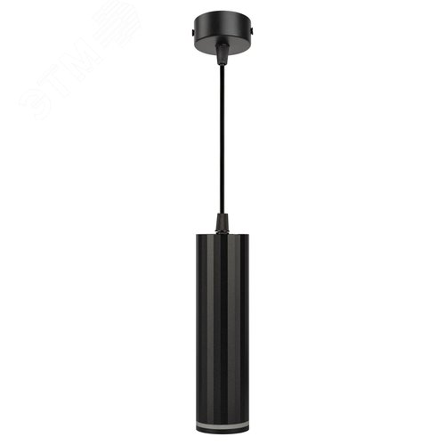 Светильник подвесной (подвес) PL19 BK MR16 GU10 потолочный цилиндр черный - фото 4
