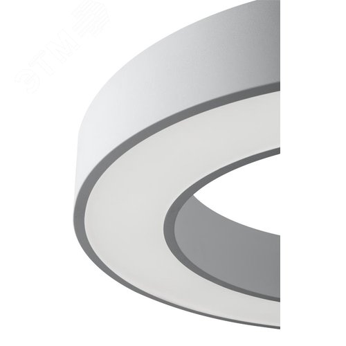 Светильник подвесной светодиодный 45Вт 3500Лм 4000K IP40 600х80 белый Geometria Ring SPO-133-W-40K-045 драйвер внутри - фото 6