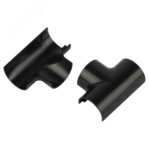 Изображение товара Угол т-образный T-KK-20-12-GR для полукруглого кабель-канала графит 20х12мм 2шт/комплект (шт)