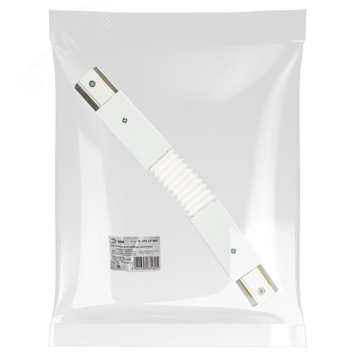 Коннектор TR-1PA-СF-WH гибкий для однофазного шинопровода белый - фото 6