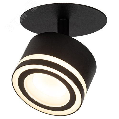 Светильник встраиваемый под лампу GX53 DK114 BK черный - фото 2