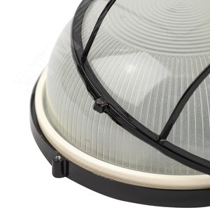 Светильник НБП 03-60-002 Акватермо алюминий/стекло решетка IP54 E27 max 60Вт D176 круг черный - фото 6