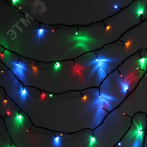 Гирлянда LED Нить 5 м ENIN-5м мультиколор 8 режимов, 220V, IP20 (100/1500) - фото 2