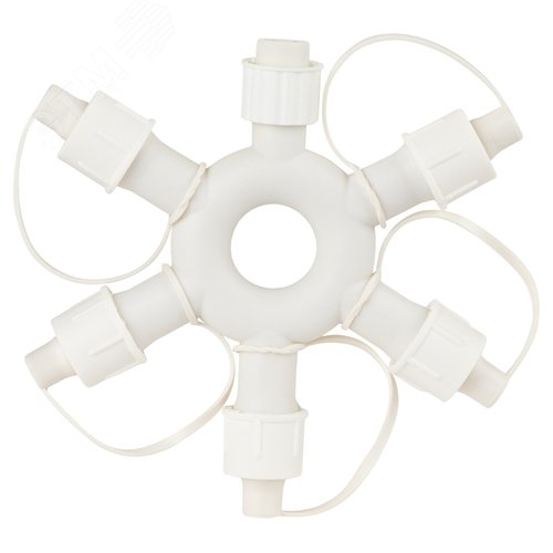 Разветвитель ERAPS-OR2 круговой для гирлянд 6 гнезд IP44 ПВХ 24 В - фото 3