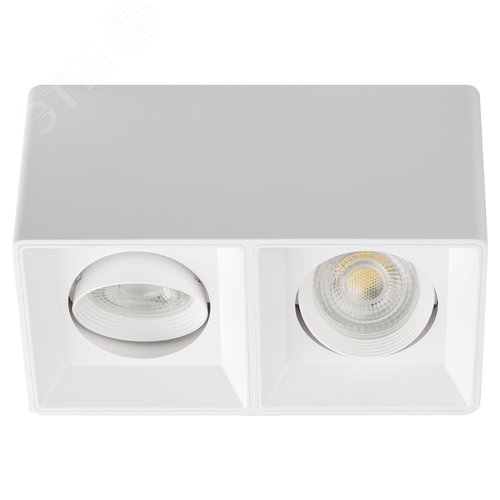 Светильник настенно-потолочный спот OL24-2 WH MR16/GU5.3, белый, поворотный лампа MR16 ( в комплект не входит) - фото 2