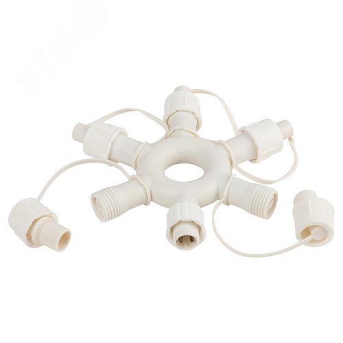 Разветвитель ERAPS-OR2 круговой для гирлянд 6 гнезд IP44 ПВХ 24 В - фото 4