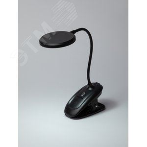 Светильник настольный NLED-513-6W-BK светодиодный аккумуляторный на прищепке черный - фото 6