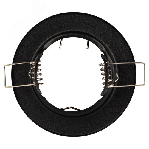 Светильник встраиваемый штампованный ST1 SBK MR16 GU5.3 черный матовый - фото 4