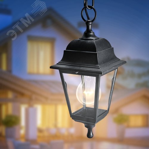 Светильник подвесной НСУ 04-60-001 четырехгранный черный IP44 Е27 max60Вт - фото 9