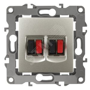 Изображение товара Розетка аудио двойная, Эра12, перламутр, 12-3112-15 (шт)