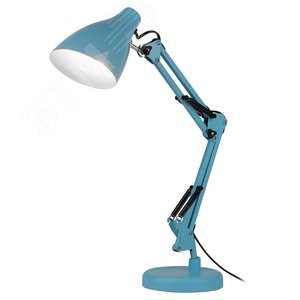 Изображение товара Светильник настольный N-123-E27-40W-LBU Е27 с основанием голубой (шт)