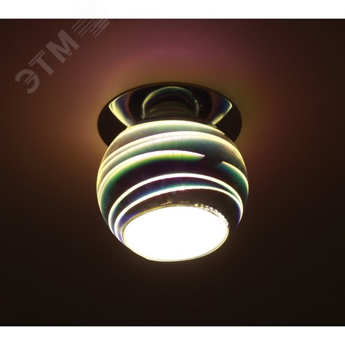 Светильник декор DK88-1 3D горизонт G9,220V, 35W, серебро/мультиколор (50/700) - фото 2