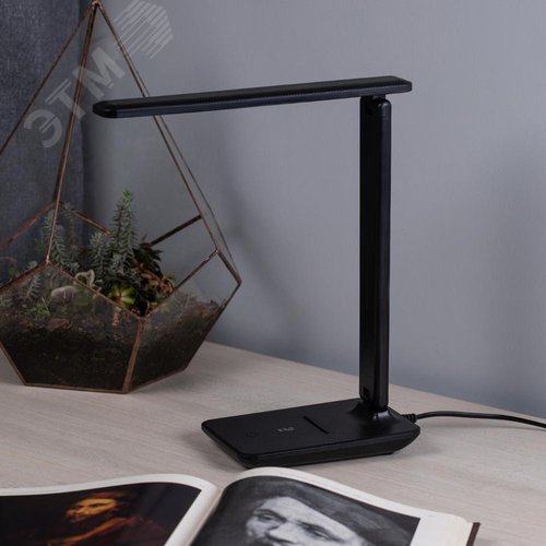 Светильник настольный ДНБ 10W NLED-506-10W-BK светодиодный чёрный - фото 9