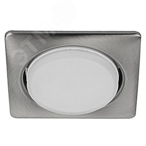 Светильник встраиваемый KL71 SN /1 (к) под лампу Gx53 квадратный 220V 13W сатин никель (40/960) - фото 2