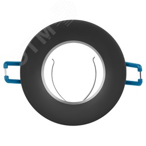 Светильник встраиваемый алюминиевый KL107 BK/SL MR16 GU5.3 черный серебро - фото 4