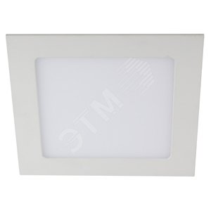 Светильник светодиодный ДВО-12W 4000К 840Лм a=166мм IP20 квадратный - фото 1