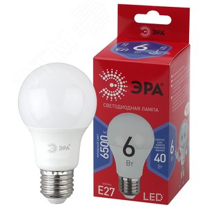 Лампа светодиодная LED A60-6W-865-E27 R (диод, груша, 6Вт, хол, E27)
