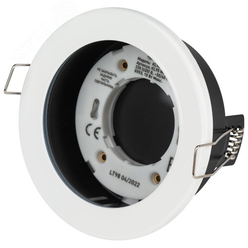 Светильник встраиваемый влагозащищенный KL95 WH GX53 IP44 белый - фото 7