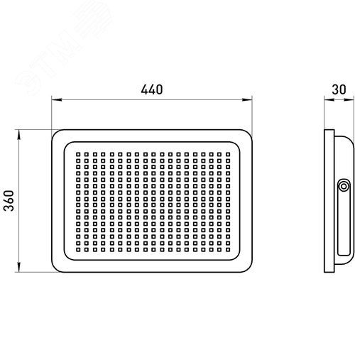 Прожектор светодиодный ДО-300 Вт 6500К 24000 Лм IP65 черный 300w холодный 200-240В LPR-023-0-65K-300 - фото 5