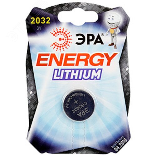 Батарейка CR2032-1BL Lithium (40/320/46080) - фото 2