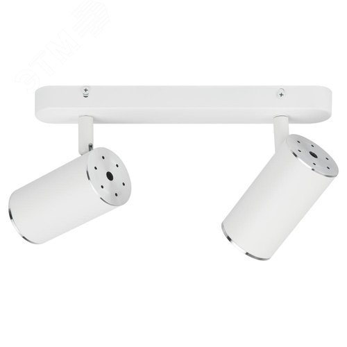 Светильник настенно-потолочный спот OL35-2 WH MR16 GU10 IP20 белый хром - фото 4