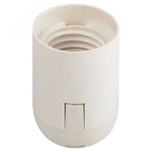 Патрон Е27 подвесной пластик белый - фото 1