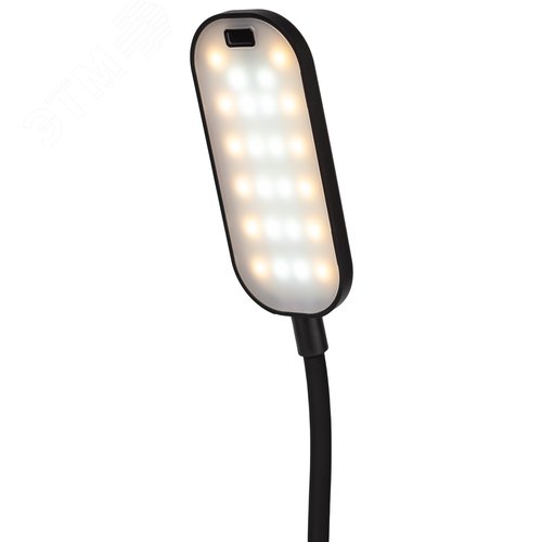 Светильник настольный светодиодный аккумуляторный на прищепке 6Вт черный NLED-525-6W-BK - фото 7