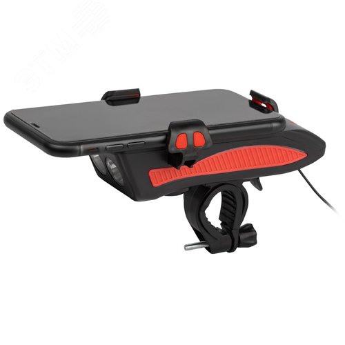 Велосипедный фонарь светодиодный VA-802 аккумуляторный powerbank сигнал держатель для телефона 5W - фото 2