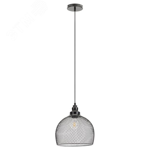 Подвес PL7 BK металл, E27, max 60W, d280 мм, черный (8/32) - фото 4