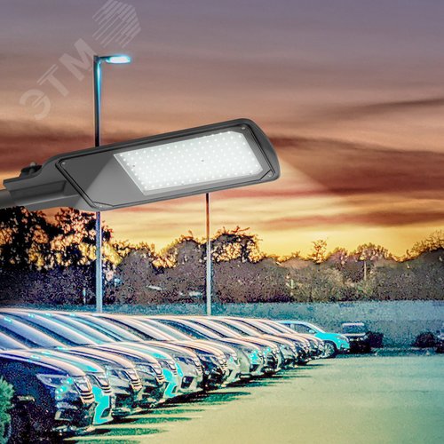 Светильник уличный светодиодный ДКУ 100Вт 5000К 10000Лм IP65 КСС Д DOB SMD 48мм SPP-504-0-50K-100 - фото 11