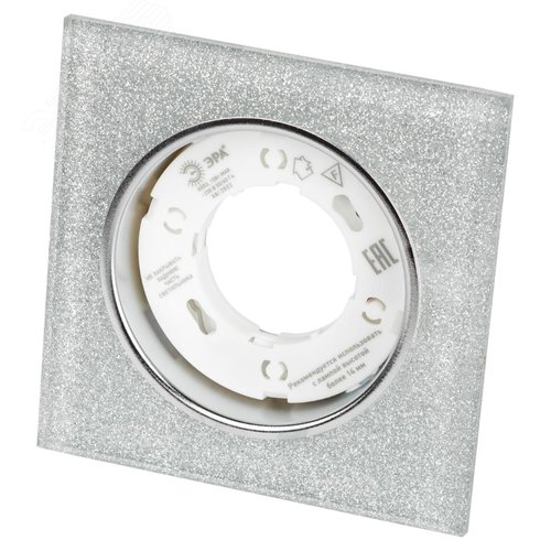 Светильник встраиваемый со светодиодной подсветкой DK LD50 CH/SHSL GX53 хром серебро - фото 5