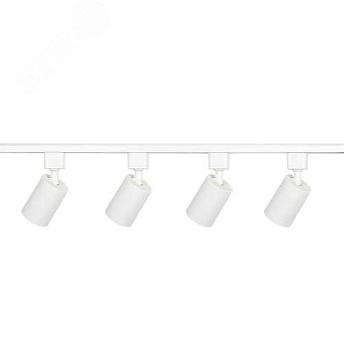 Светильник трековый однофазный набор из 4х шт. под лампу GU10, шинопровод 80 см. Белый TR70-SET4-GU10-WH - фото 7