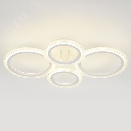 Светильник светодиодный потолочный ДПБ-59Вт 3285Лм Модерн Ring CLL-1-59-RC WH - фото 5