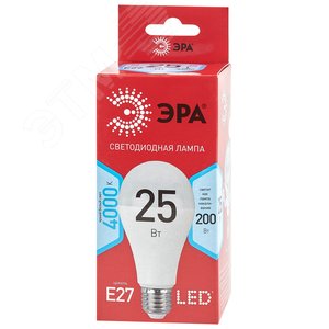 Лампа светодиодная LED 25 Вт 2000Лм 4000К груша нейтральный E27 220-240В LED A65-25W-840-E27 Red Line - фото 2