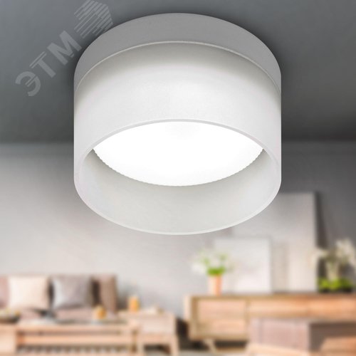 Светильник встраиваемый под лампу GX53 DK98 WH белый матовый - фото 7