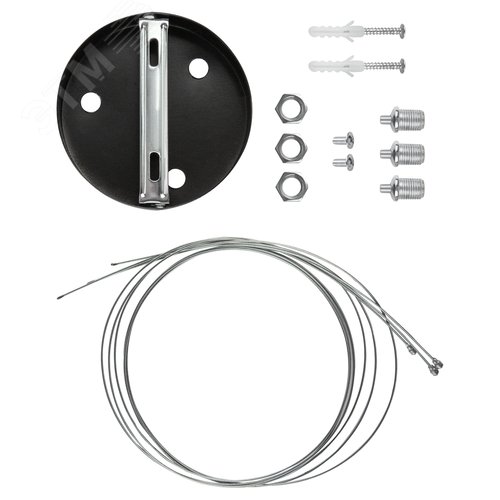 Светильник LED Geometria Ring SPO-133-B-40K-045 45Вт 4000K 3200Лм IP40 600х80 черный подвесной драйвер внутри - фото 6