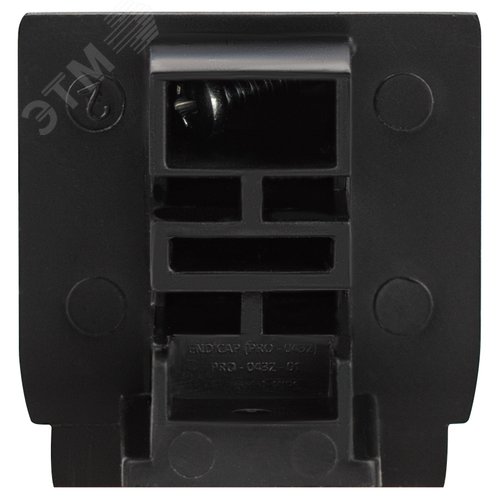 Коннектор для трехфазного шинопровода STR-30-B-CN-C типа C заглушка черный - фото 5