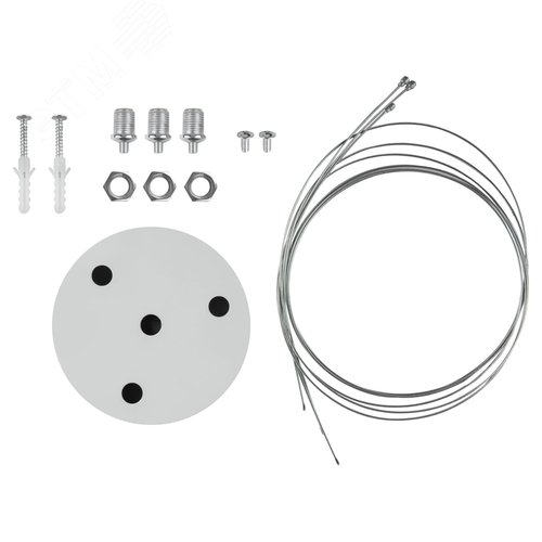 Светильник подвесной светодиодный 30Вт 3000Лм 4000К IP40 600х80 белый Geometria Delta SPO-151-W-40K-030 драйвер внутри - фото 8