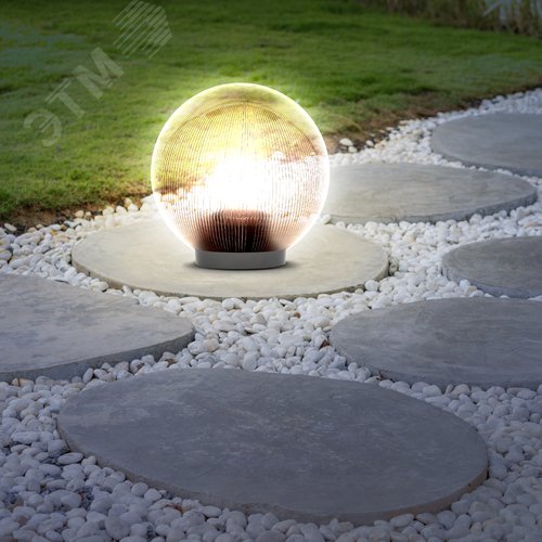 Светильник на опору/кронштейн НТУ 02-60-205 шар дымчатый призма IP44 Е27 max60Вт d200mm - фото 9