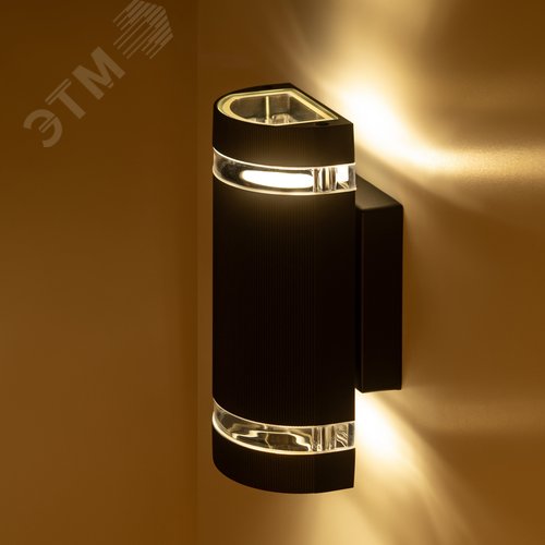 Светильник уличный настенный Адрия GBW-102-BL-0230 230В 2хGU10 max 30Вт IP54 230х100x90мм вверх/вниз - фото 9