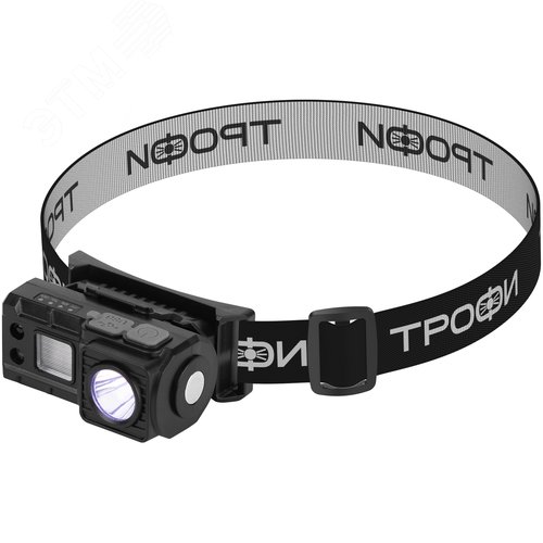 Фонарь налобный светодиодный Трофи GA-102 аккумуляторный 3 Bт сенсорное управление магнит клипса 5 режимов - фото 2